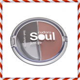 SOUL - JUST GO - BLUSH COMPACTO MARROM